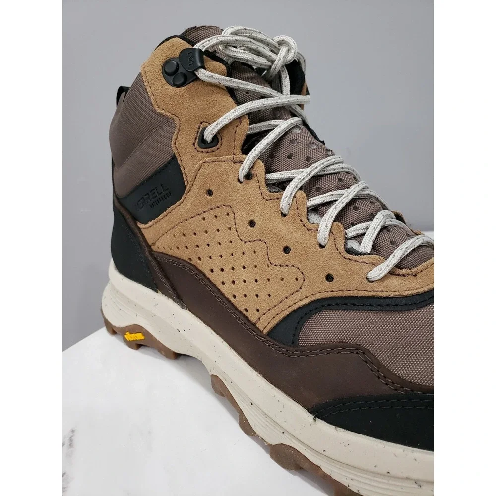 Merrell J004535 Men's 11.5 Speed Solo Mid Waterproof Hiking Boots, Clay/Olive